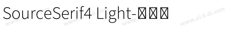 SourceSerif4 Light字体转换